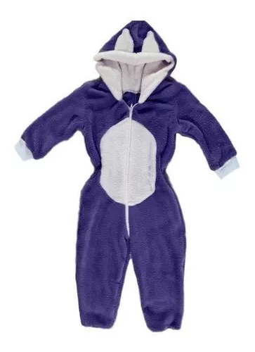 Pijama Infantil Macacão Kigurumi Fantasia Sonic Parmalat Cur