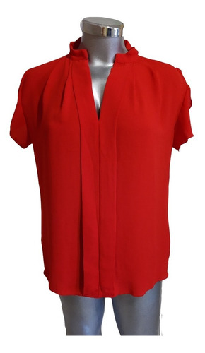 Blusa Casual  Roja Manga Corta Talla Extra