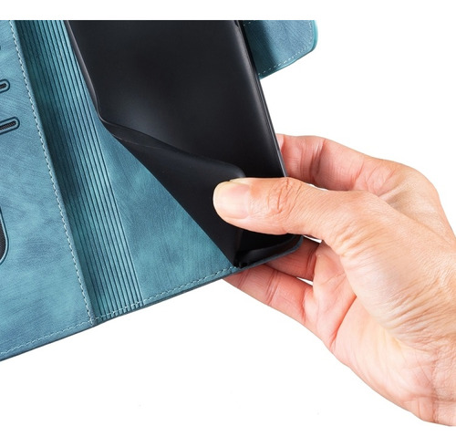 Funda Para Samsung Con Estampado De Gatito Y Tarjetero