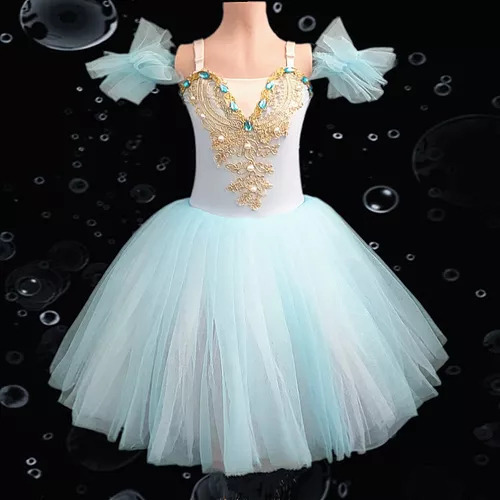 Vestido Largo Para Niñas Con Falda Tutú De Ballet Para Mujer