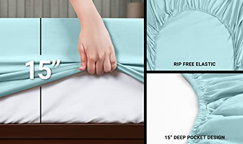 Utopia Juego De Sabanas King Size 4 Pzs Resistente Y Suave