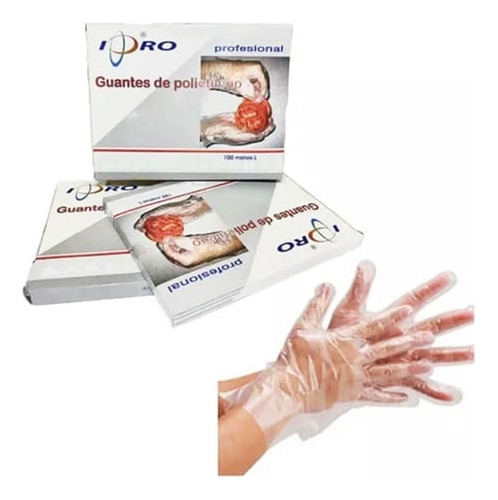 Guantes Desechables Para Manipulacion De Alimentos Pack 100 