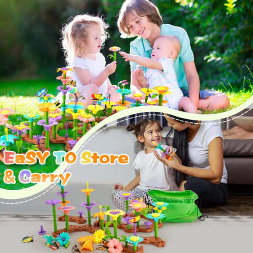 Juguetes De Jardín Juego De Construcción De Flores 272 Pieza