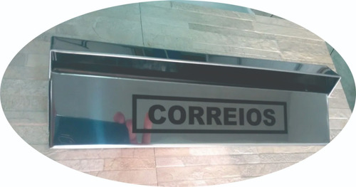 Caixa De Correio Em Aço Inox  Acabamento Para Muro