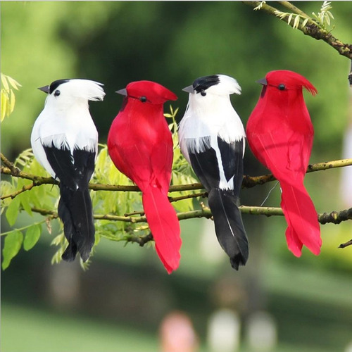 Modelo De Pájaros Artificiales Decoración Jardin
