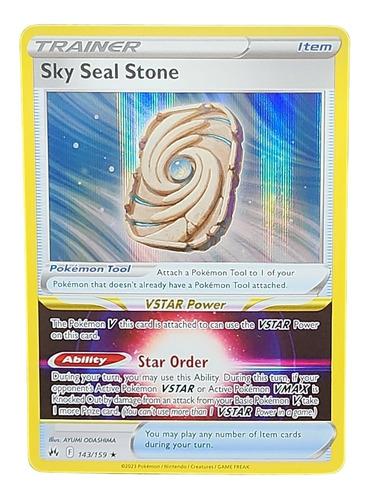 Sky Seal Stone Carta Pokemon Crown Zenith Idioma Ingles.