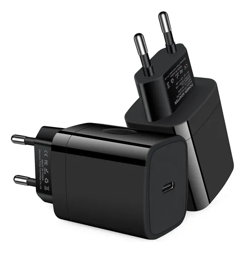Adaptador Usb C, Adaptador De Enchufe Europeo, Paquete De 2