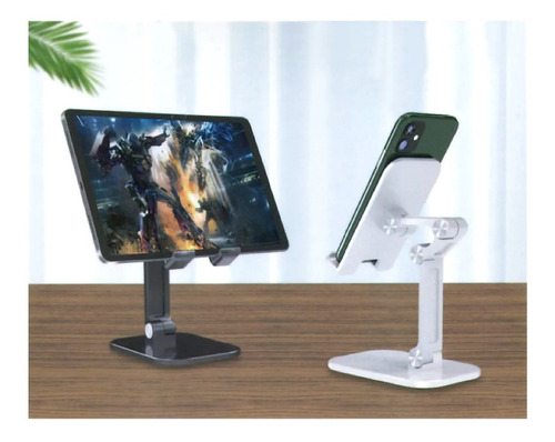 Imagen 4 de 4 de Soporte Celular Tablet Plegable Mesa Doble Articulacion