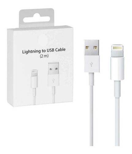 Cable Usb Lightning Compatible iPhone 2 Metros Sellado