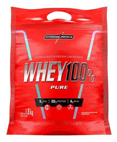 Whey 100% Pure Refil (1,8kg) - Sabor: Baunilha Baunilha