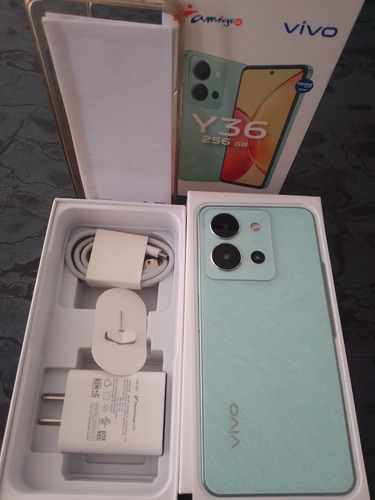 Celular Vivo Y36 256gb Rom 8gb + 8 Ram Crystal Green Verde (Usado)