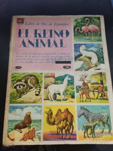 Libro De Oro De Estampas El Reino Animal Faltan Cromos