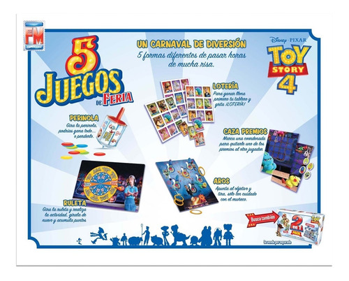Imagen 5 de 6 de Juego De Mesa Fotorama 5 En 1 Toy Story