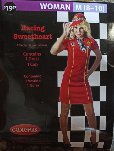 Disfraz De Dama De Fórmula Uno