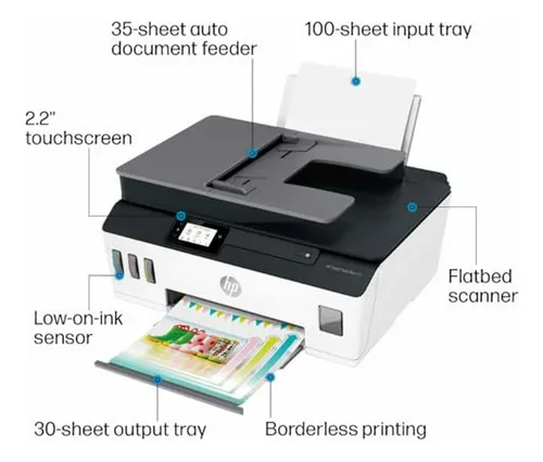 Impresora Hp Smart Tank Plus 651 Inalámbrica Todo-en-uno Con