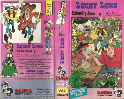Lucky Luke Vhs Calamity Jane Dibujos Animados Retro Western