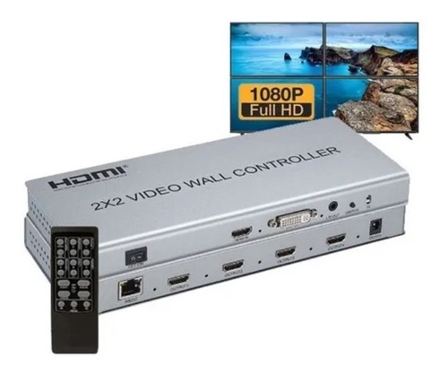 Vídeo Wall 2x2 Hdmi - 1080p Controlador De Vídeo