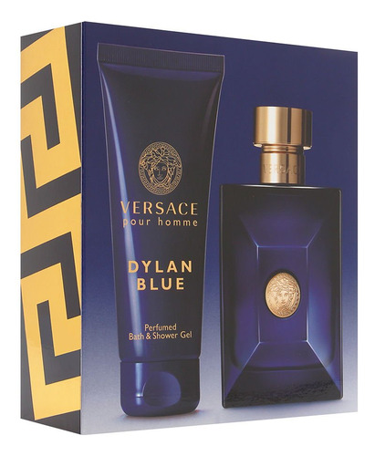 Set De Regalo Versace Dylan Blue 2 Para Hombre, 3.4 Oz Edt