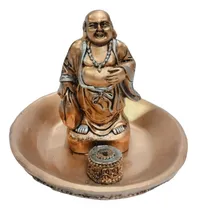 Comprar Porta Sahumerios Buda Sonriente - Adorno Original Regional Cobre Buda Sonriente Color Cobre.