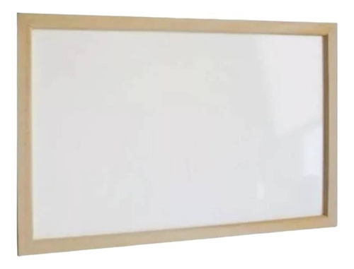 Pizarra Acrílica Blanca 40x60 Cm Con Marco De Madera Pared