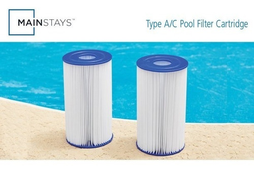 Cartucho De Filtro De Piscina A/c 4.2 In X 8.0 In 2 Pack
