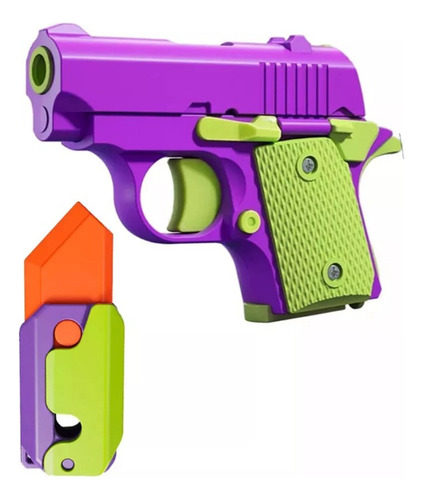 Pistola Fidget Antistress Carrot 3d E Stress With Knife 077