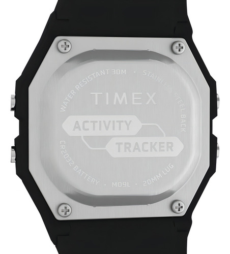 Reloj Timex Timex Activity & Step Tracker Black - Tw5m55600 Color de la malla Negro Color del bisel Negro Color del fondo Gris