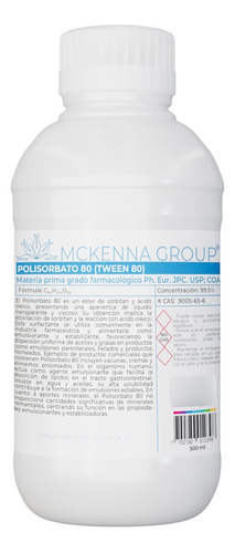 Polisorbato Tween 80 500ml - mL a $90