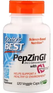 Carnosina De Zinco C/ Pepzin Gi 120 Caps Vegan Doctor's Best
