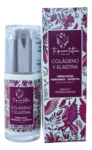 Kit Crema Colágeno Y Elastina Firmeza Humecta Regenera Tql
