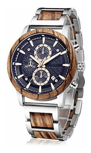 Reloj Hombre  Shifenmei S3016 Multifuctional Wood Watches F