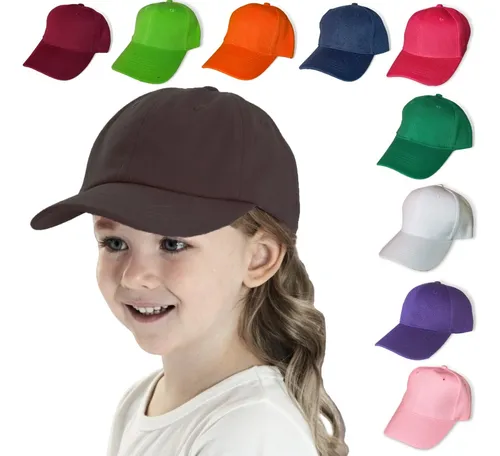 comprar Paquete 10 Gorras Infantiles Mayoreo Lisas Bordar Sublimar