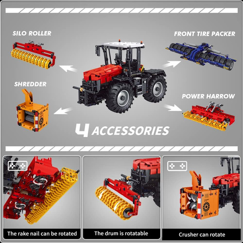 Mould King Juego De Construcción De Tractor A Control Remoto