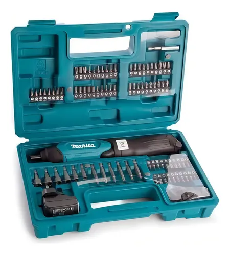Parafusadeira à Bateria Makita DF001DW + Kit 81 Acessórios