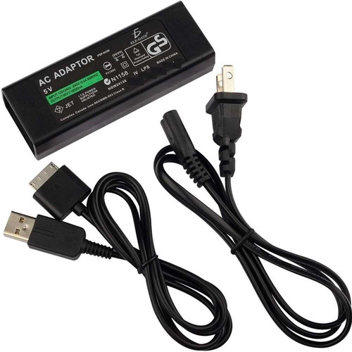 Cargador Compatiible Con Psp Go + Cable Usb Y De Corriente