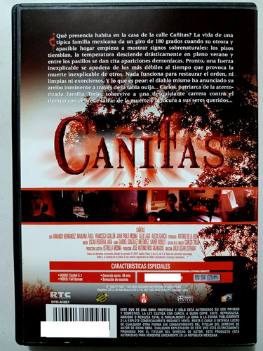 Cañitas Película Dvd Mariana Avila Carlos Trejo (Usado)