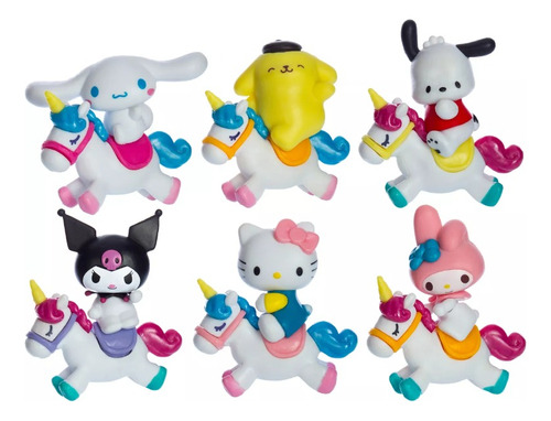 Hello Kitty Kuromi Y Sus Amigos Set De 6 Figuras