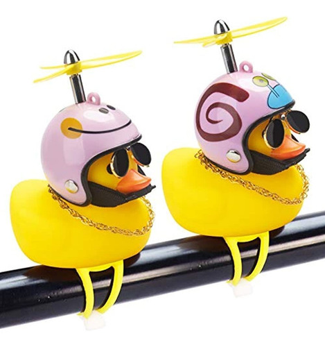 Wonuu Rubber Duck Car Adornos, 2 Piezas Yellow Duck Car Das.