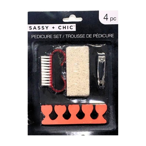 Set De Pedicura Sassy Chic. 4 Piezas