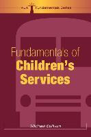 Libro Fundamentals Of Children's Services