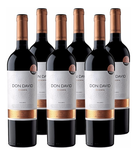 Vino Don David Reserva Malbec X750cc Caja X6