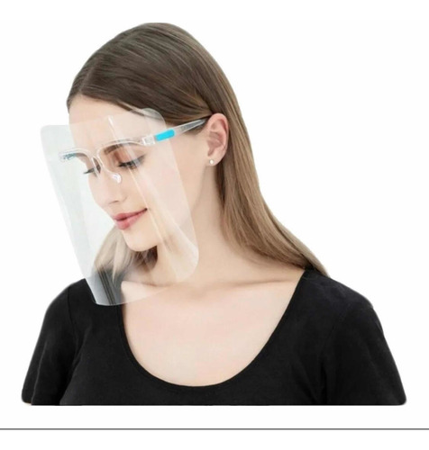 Careta Protectora Facial Lentes Certificado 10 Pz