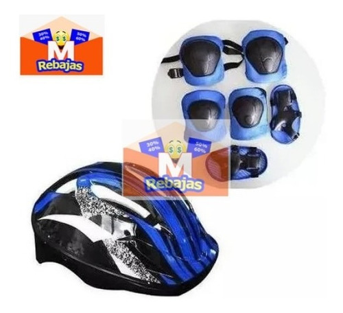 Imagen 3 de 4 de Casco Rodillera Y Codera Protecciones Para Niños A Domicilio