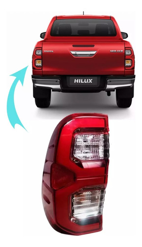 Lanterna Traseira Le Com Led Hilux Srv/srx 21/