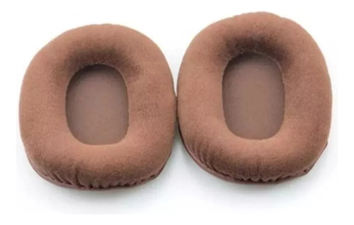 Ath M50x Pad De Veludo Marrom Almofada Espuma Viscoelástica