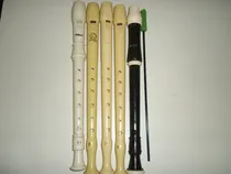 Comprar Flauta Dulce Aulos Y Otras Marcas. Pack De 5. Usadas