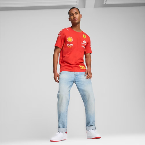 Polera Oficial Puma Scuderia Ferrari Carlos Sainz 2024