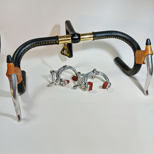 Manubrio Nos Itm Tornado 24k & Frenos Universal Campagnolo Negro