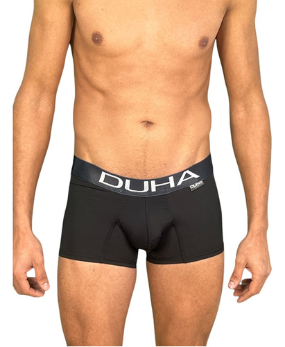 Boxer Corto Hombre Duha Mod. Plain Color Negro 