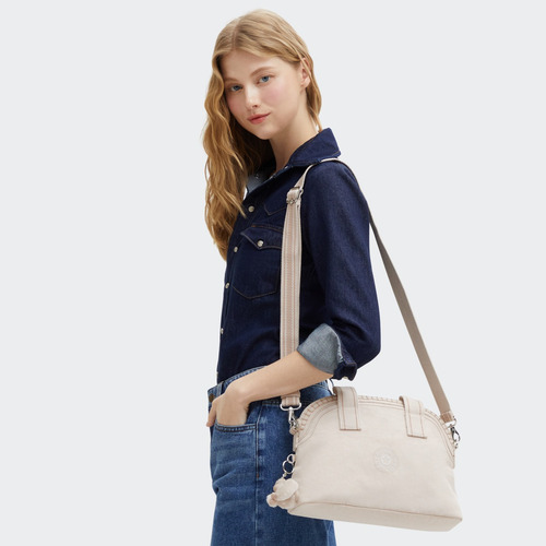 Bolsa Kipling Sidni Color Hideaway Bei M Diseño De La Tela Lisa